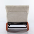 Modern Rocking Chair Recliner, Comfy Rocker Nursery Chair With Footrest, Accent Reading Chair, Uphol