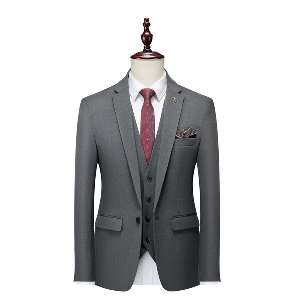 Men's Three-piece Slim Fit Business Professional Formal Wear Suit
