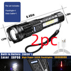White Laser Waterproof Strong Light Flashlight