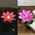 Floating Water Induction Lotus Colorful Waterproof Small Night Lamp
