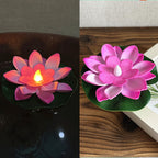 Floating Water Induction Lotus Colorful Waterproof Small Night Lamp