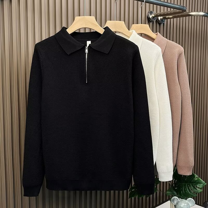 Autumn And Winter High-grade Half Zipper Sweater