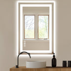 Anti-fog LED Bathroom Mirror With Dual Light Source And Three Lighting Modes
