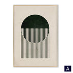 Modern Vintage Black Poster Abstract Wall Art Canvas Painting