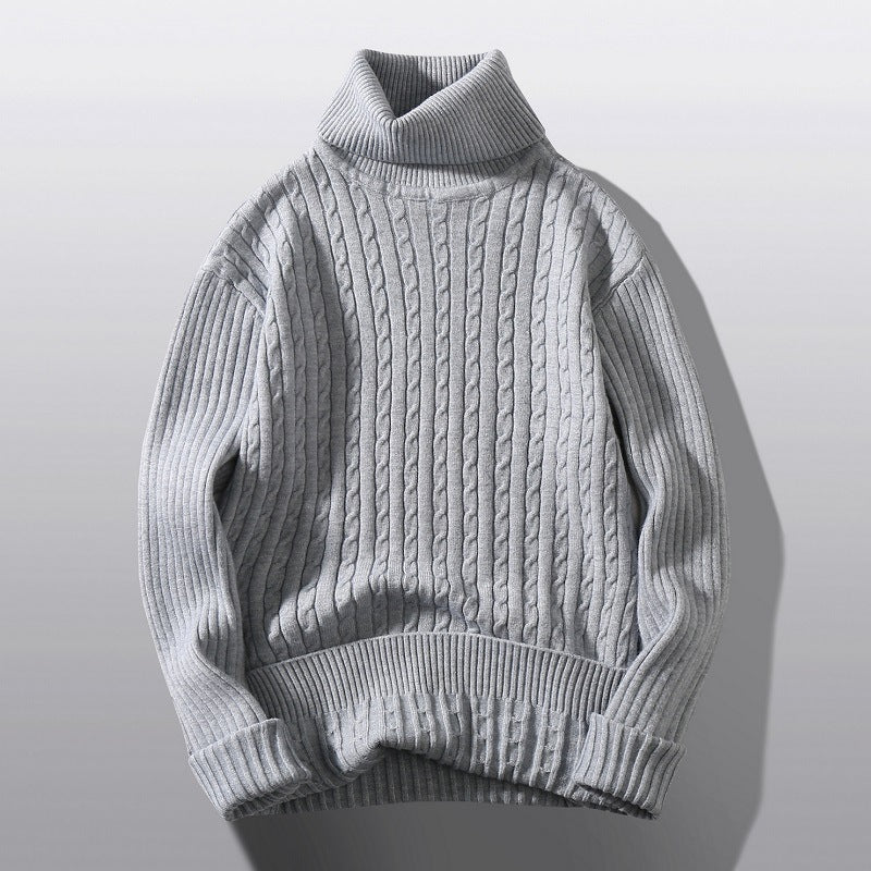 Men's Turtleneck Twist Shape Bottoming Sweater