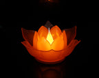 Electronic Plastic Big Lotus With Battery Lamp