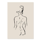 Abstract Matisse Body Line Floral Bohemian Poster Canvas Painting