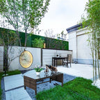 Outdoor Patio Furniture 1 Coffee Table With Clear Tempered Glass