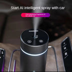 Portable Car Air Humidifier Aluminium Essential Oil Diffuser 260ml Car Aroma Diffuser For Home Office