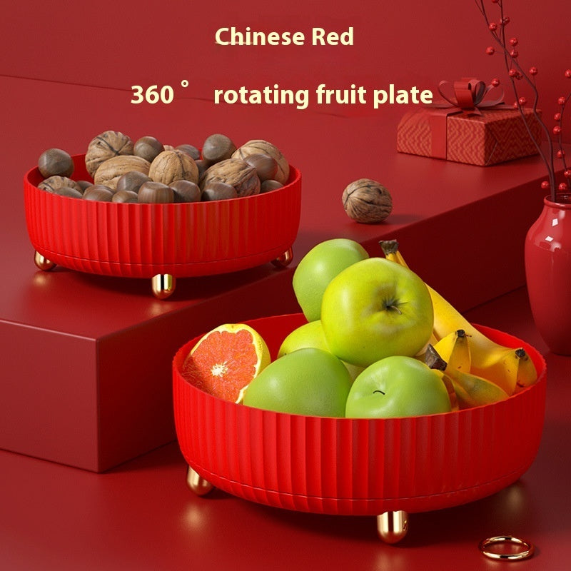 Plastic Cosmetics Rotating Storage Box